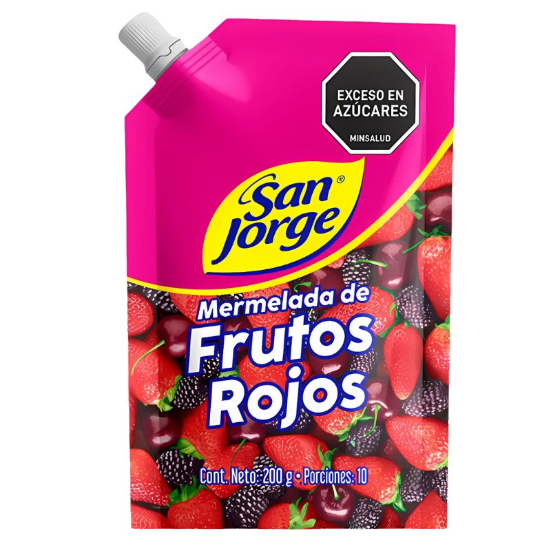 MERMELADA SAN JORGE DOY PACK 200 ML FRUTOS ROJOS