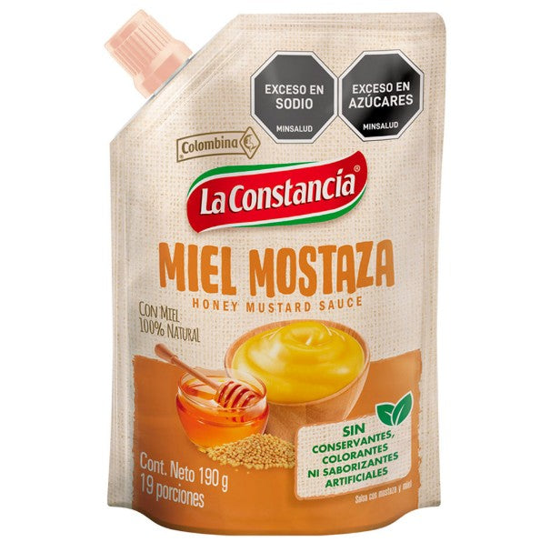MIEL MOSTAZA 190 DOY PACK CONSTANCIA