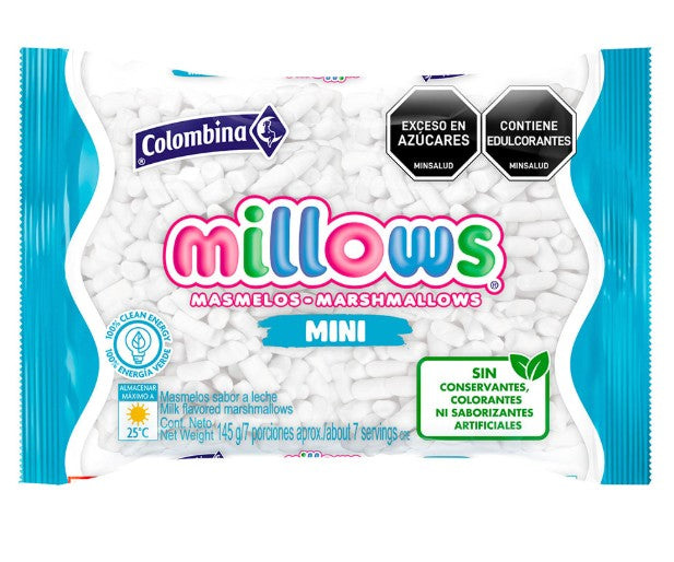 MASMELOS MINI MILLOWS 145 GR COLOMBINA