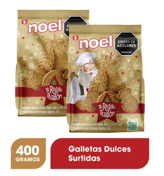GALLETA NAVIDAD NOEL 400 GR BOLSA