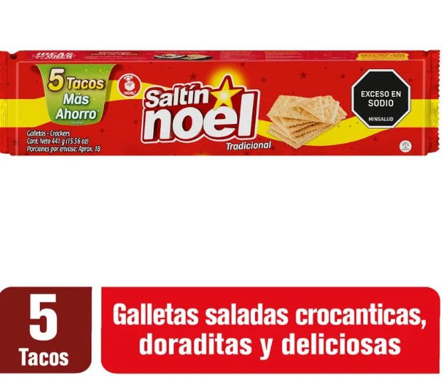 GALLETA SALTIN 5 TACOS NOEL
