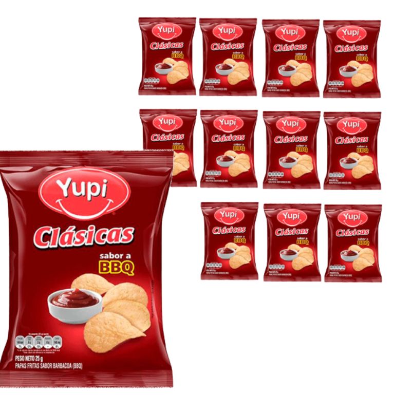 PAPA YUPI CLASICA BBQ 25 GR X12