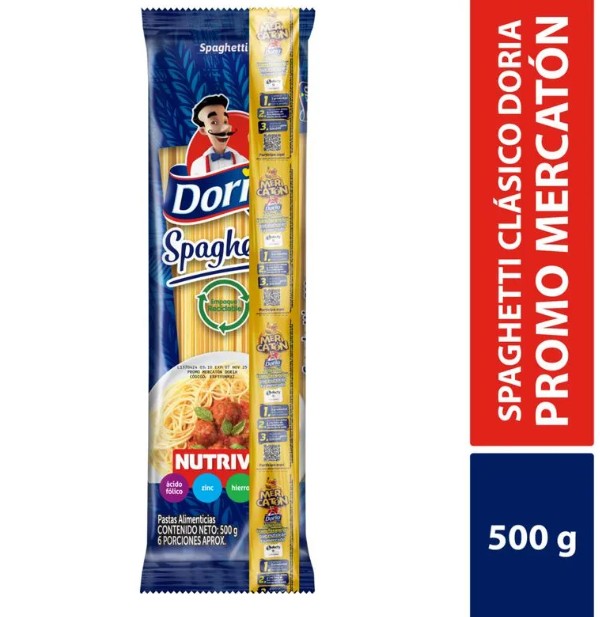 PASTA DORIA SPAGUETI 500 GR