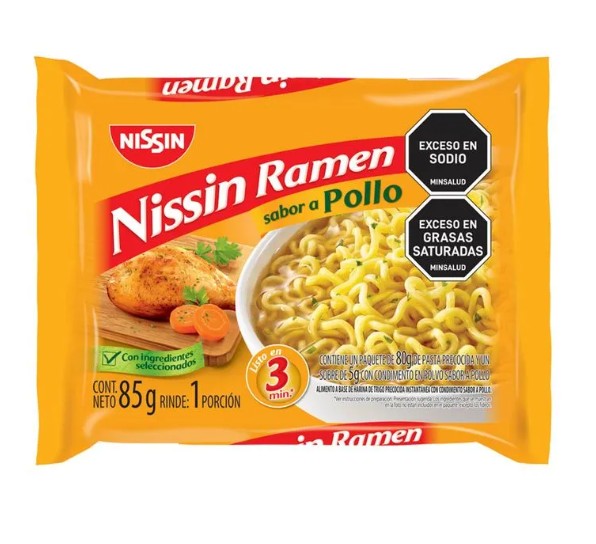 SOPA NISSIN RAMEN 85 GR POLLO