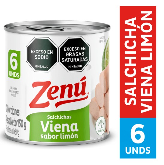 SALCHICHA VIENA SAB LIM 150 G ZENU