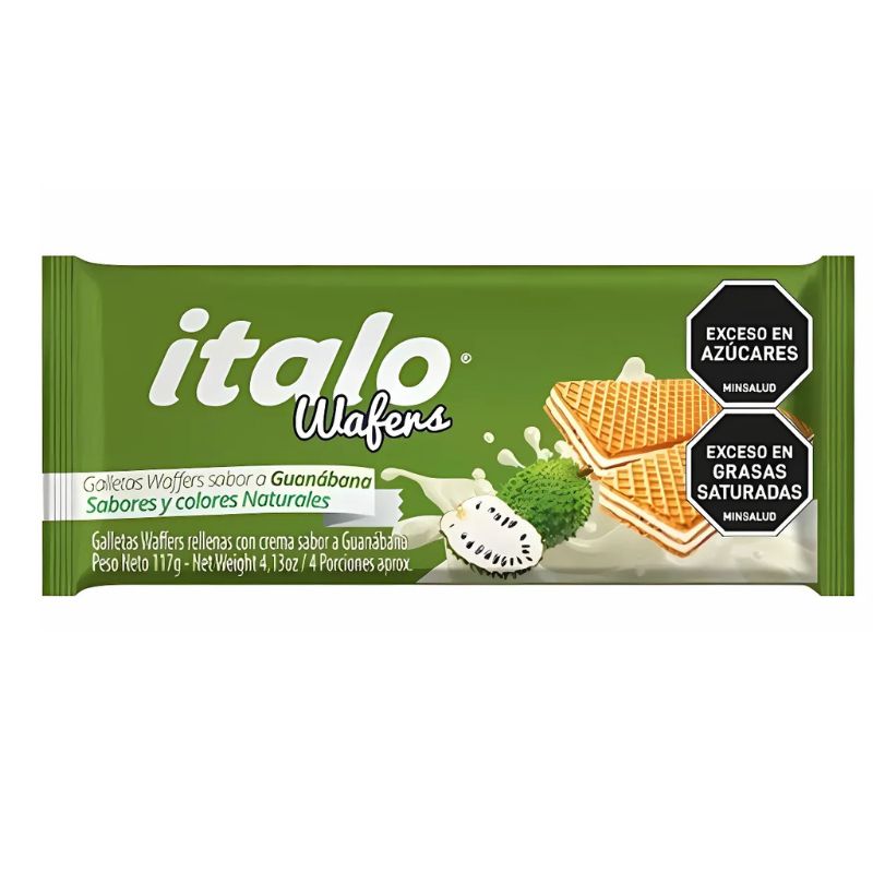 GALLETA WAFERS ITALO TACO 117 GR GUANABANA