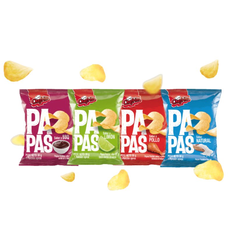 PAPA CHEFRITO 30 GR X 12 U SURTIDA