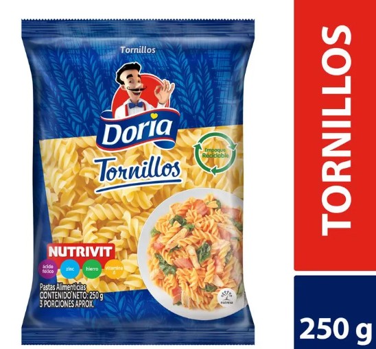 PASTA DORIA TORNILLO 250 GR