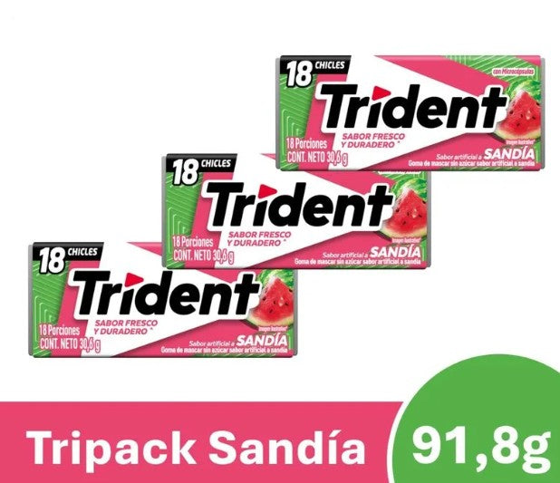 CHICLE TRIDENT X 18 SANDIA