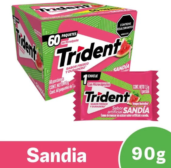 CHICLE TRIDENT X 60 SANDIA TWIST