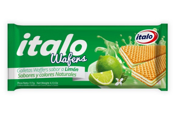 GALLETA WAFERS ITALO TACO 117 GR LIMON