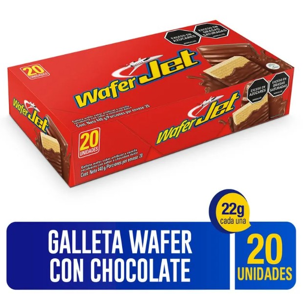 GALLETA WAFERS JET X 20 VAINILLA