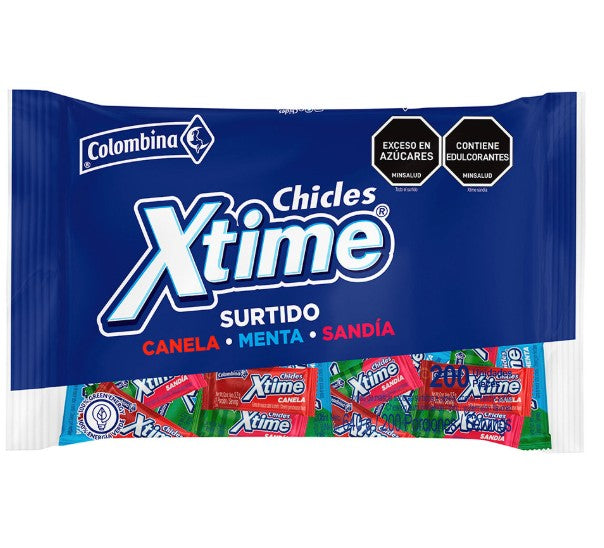 CHICLE XTIME BOLSA X 200 SURTIDA